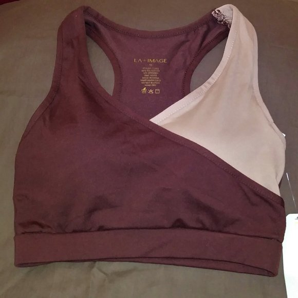 LA+IMAGE Sports Top Size M, Color Brown - Picture 3 of 6